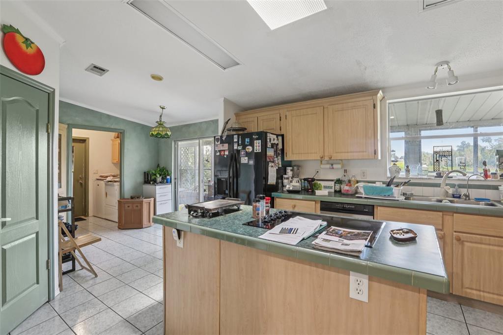 29235 Bayhead Road Dade City, FL 33523 - Photo 10 of 71 a kitchen with kitchen island stainless steel appliances a sink stove and cabinets