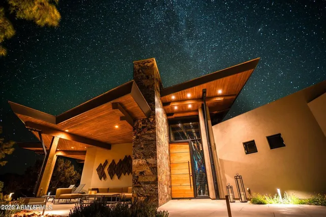 a view of outdoor space with seating area