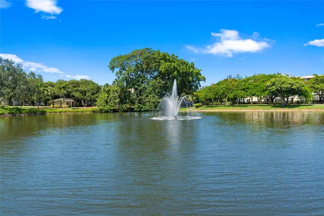 a view of a lake with houses