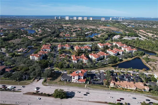 an aerial view of a city