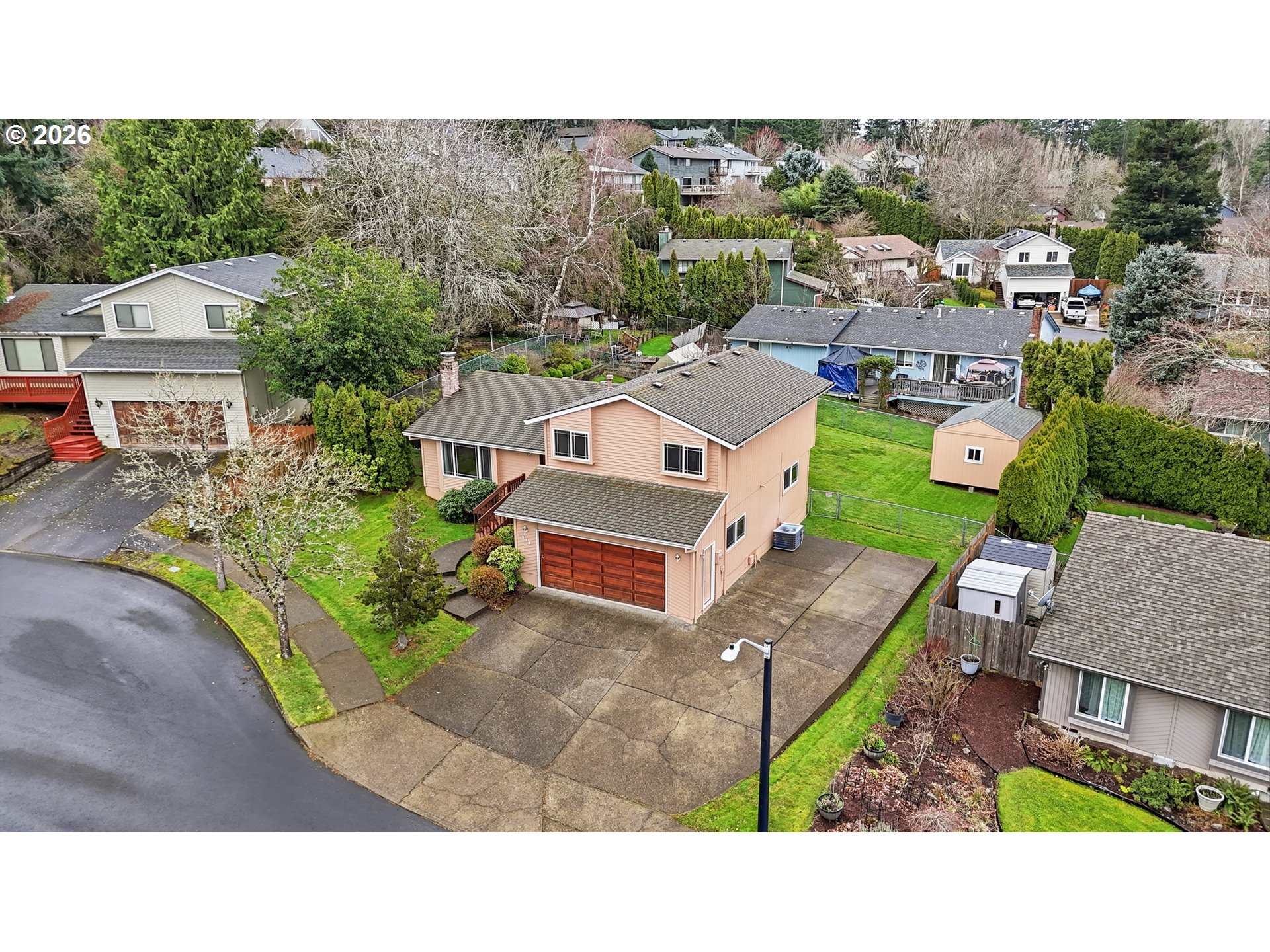 419 Southwest Day Court Gresham, OR 97080 - Photo 37 of 44 a aerial view of a house with a garden
