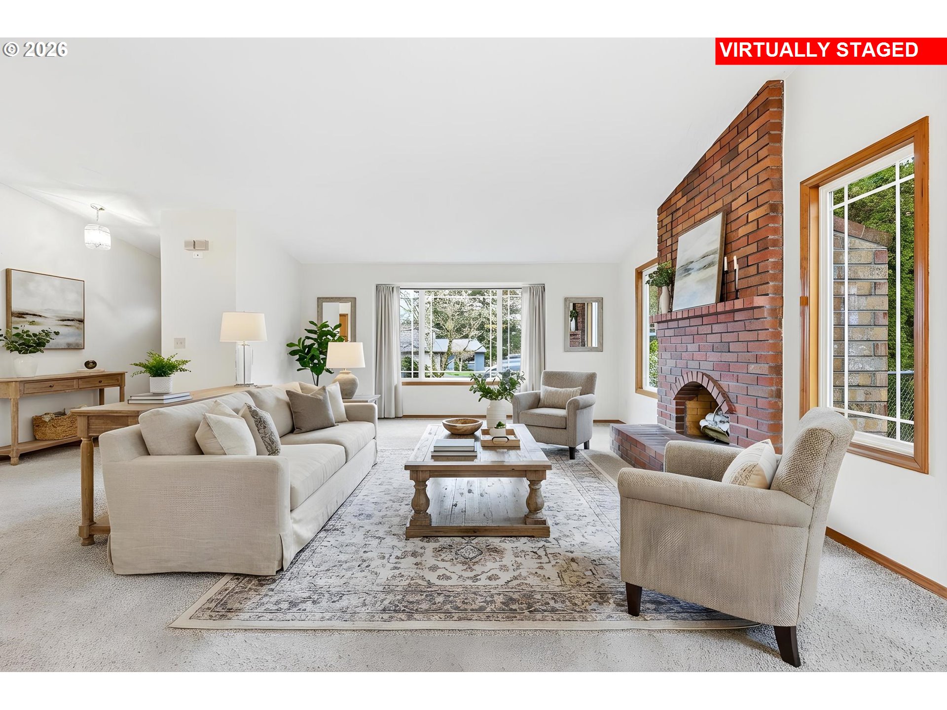 419 Southwest Day Court Gresham, OR 97080 - Photo 5 of 44 a living room with furniture and a fireplace