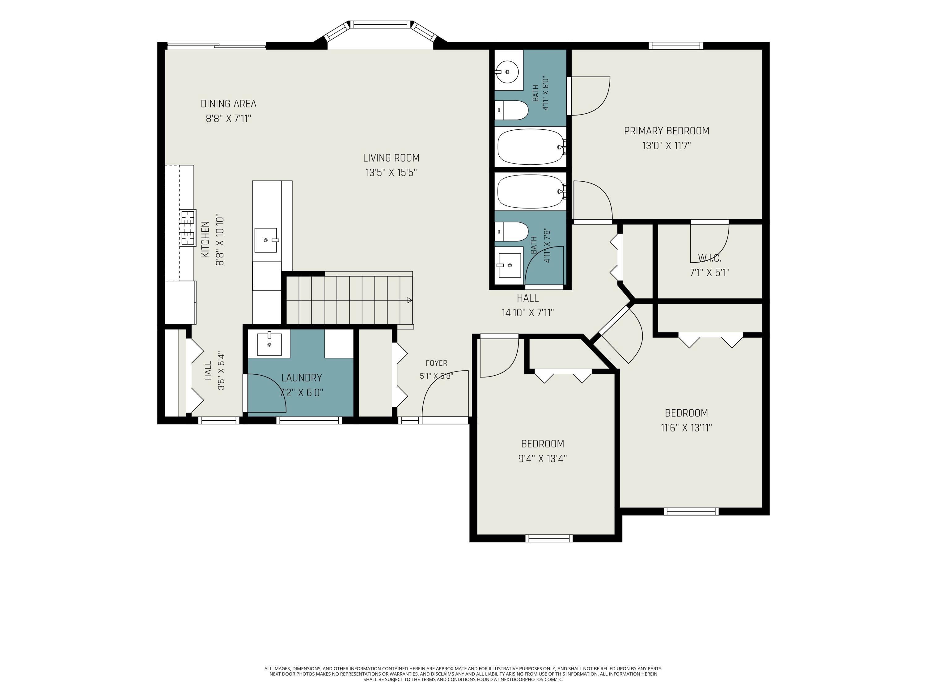 7563 East 400 North Rolling Prairie, IN 46371 - Photo 16 of 17 a picture of a floor plan
