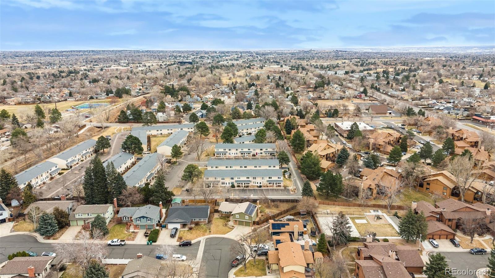 8919 Field Street, Unit 131 Broomfield, CO 80021 - Photo 19 of 27 an aerial view of residential building with parking space