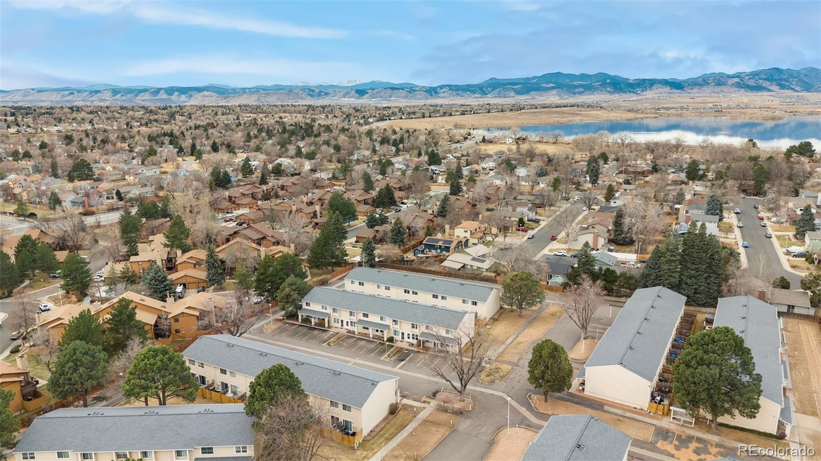 8919 Field Street, Unit 131 Broomfield, CO 80021 - Photo 22 of 27 an aerial view of a city with lots of residential buildings