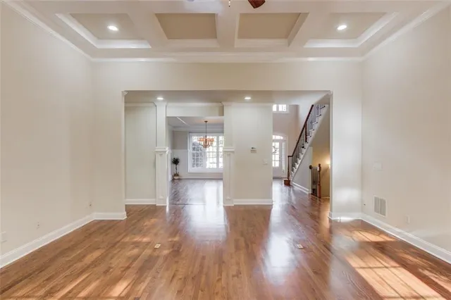 a view of an empty room