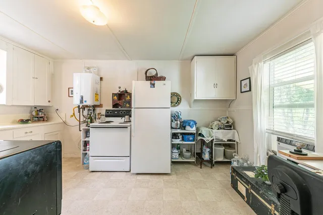 a room with storage and utility