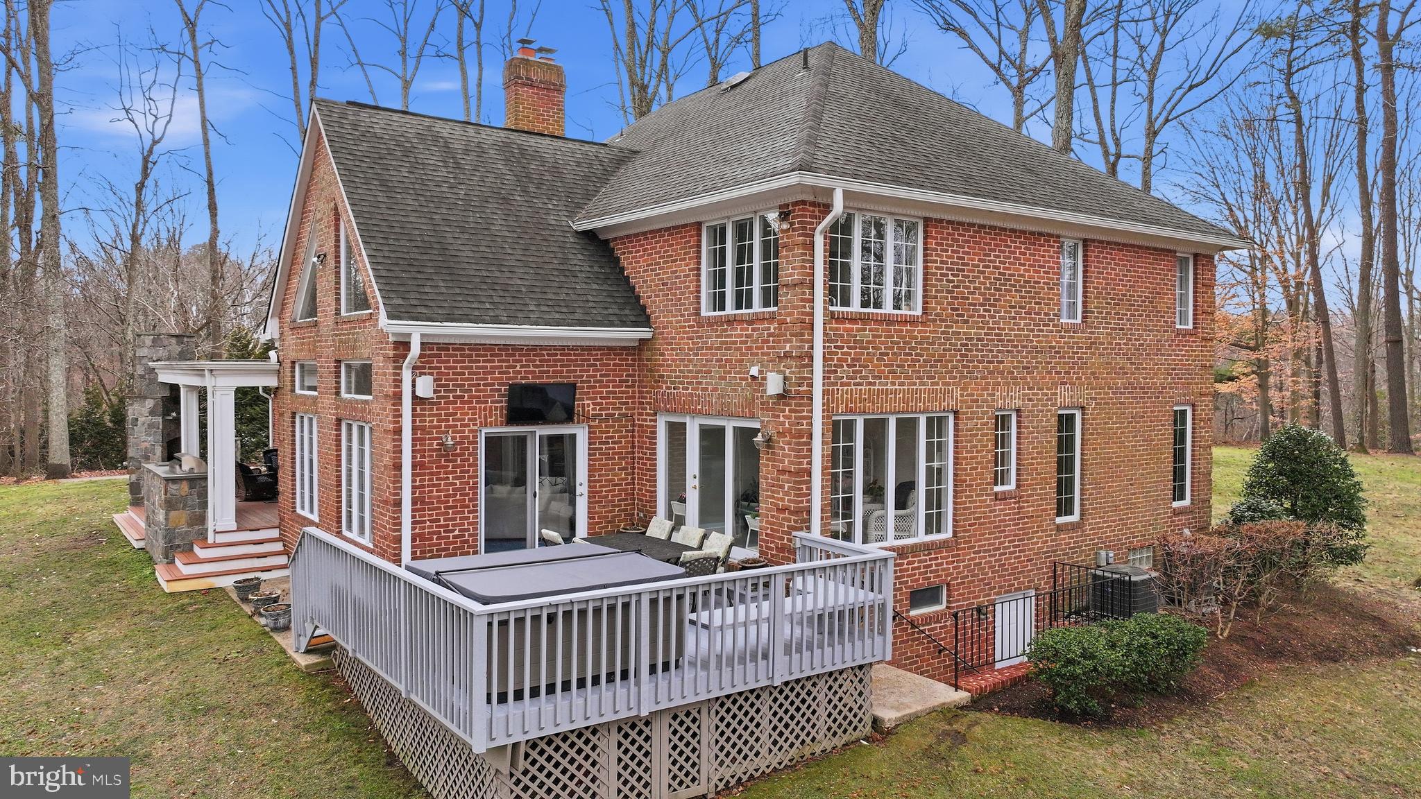 982 Wayson Way Davidsonville, MD 21035 - Photo 6 of 70 Rear Deck with Hot Tub