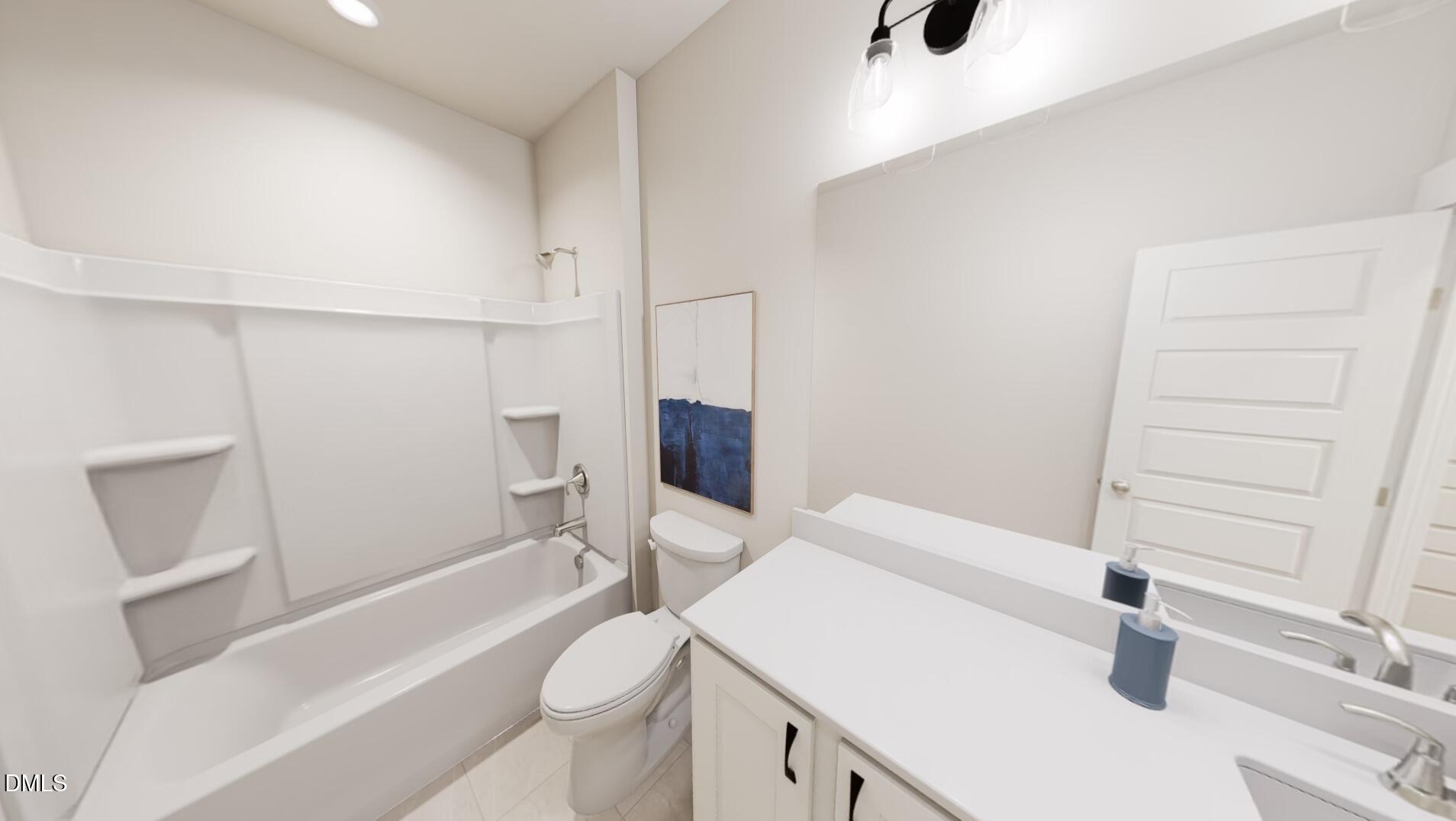 1167 Lamplighter Drive Raleigh, NC 27604 - Photo 12 of 20 a bathroom with a sink a toilet and shower