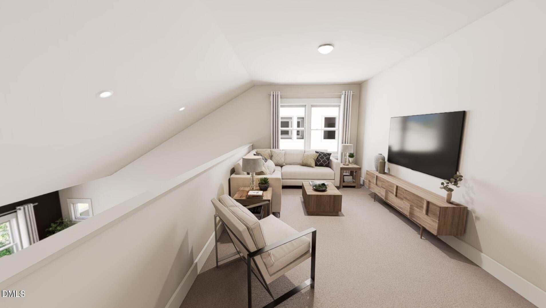 1167 Lamplighter Drive Raleigh, NC 27604 - Photo 13 of 20 a living room with furniture and a flat screen tv