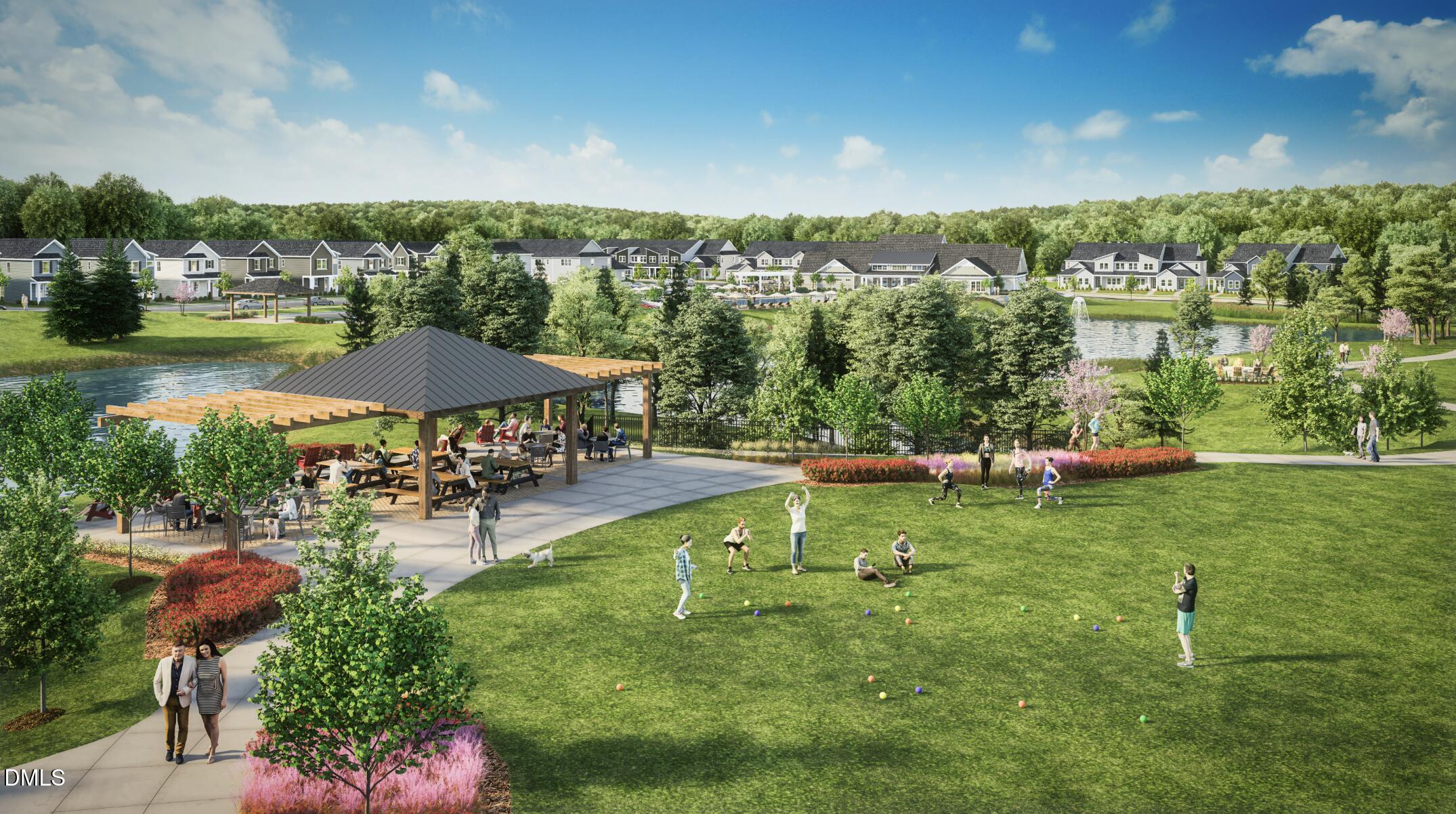 1167 Lamplighter Drive Raleigh, NC 27604 - Photo 18 of 20 a view of a lake with a yard and lake view