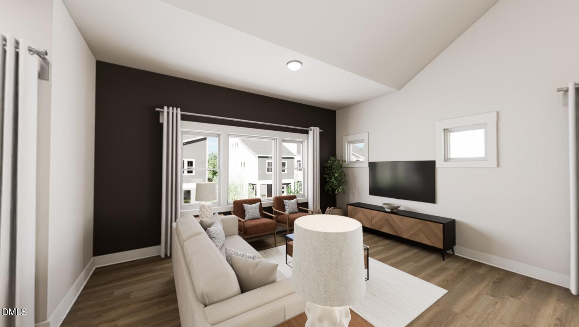 1167 Lamplighter Drive Raleigh, NC 27604 - Photo 5 of 20 a living room with furniture and a flat screen tv