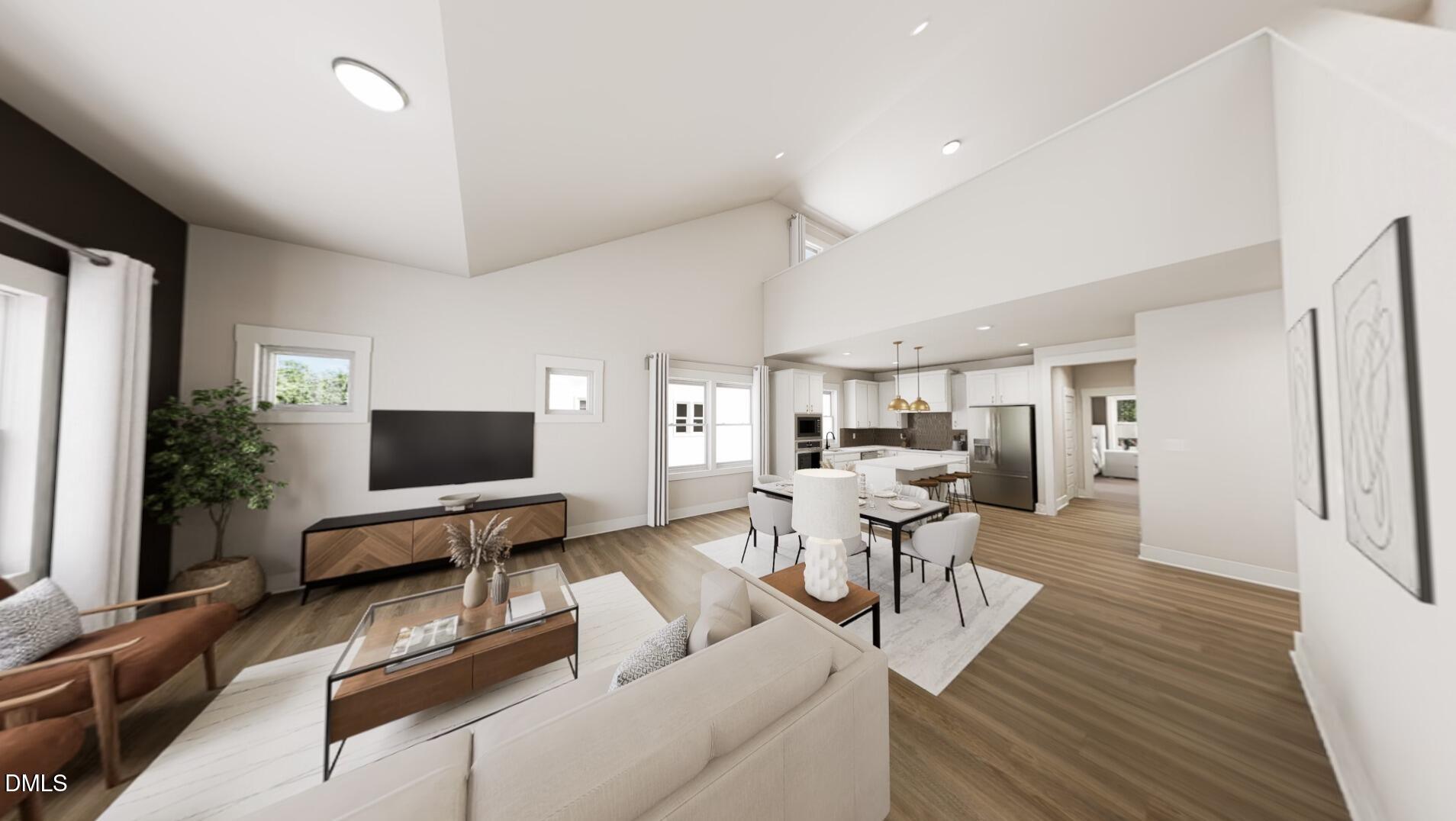 1167 Lamplighter Drive Raleigh, NC 27604 - Photo 7 of 20 a living room with furniture and a flat screen tv