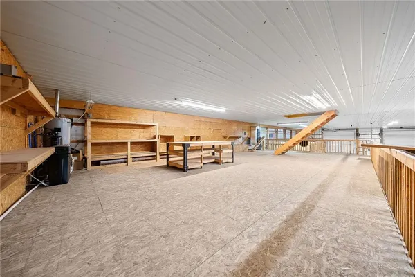 a view of a car garage