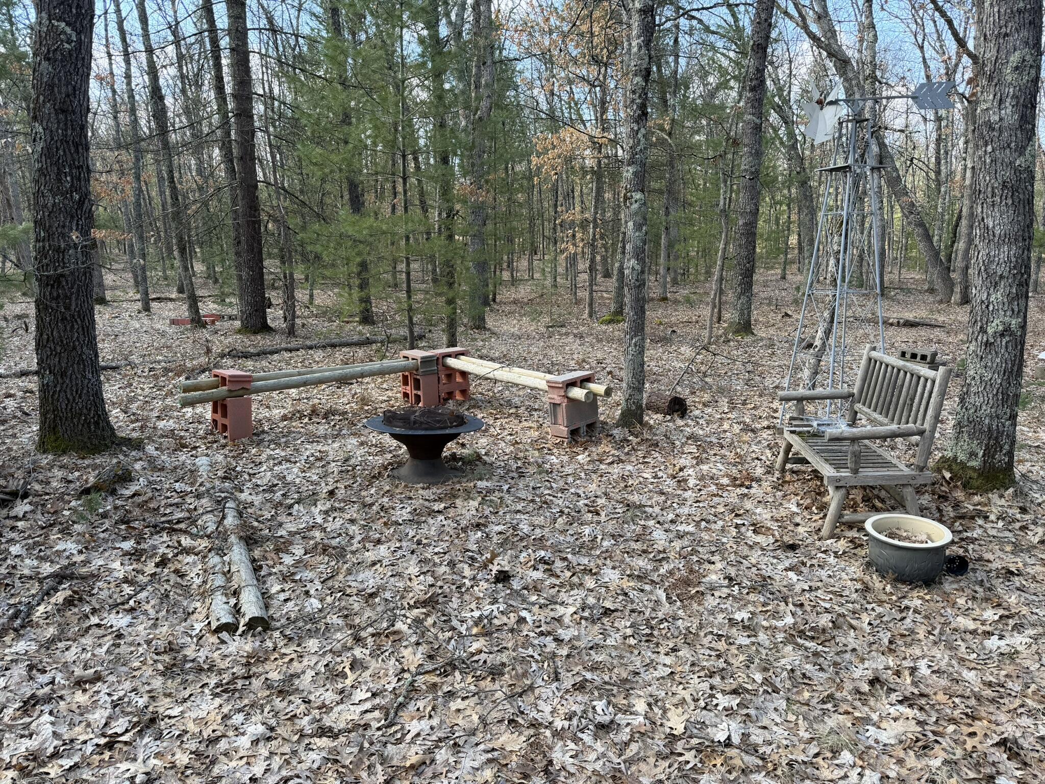 7363 Riverside Drive Manistee, MI 49660 - Photo 11 of 29 Fire pit