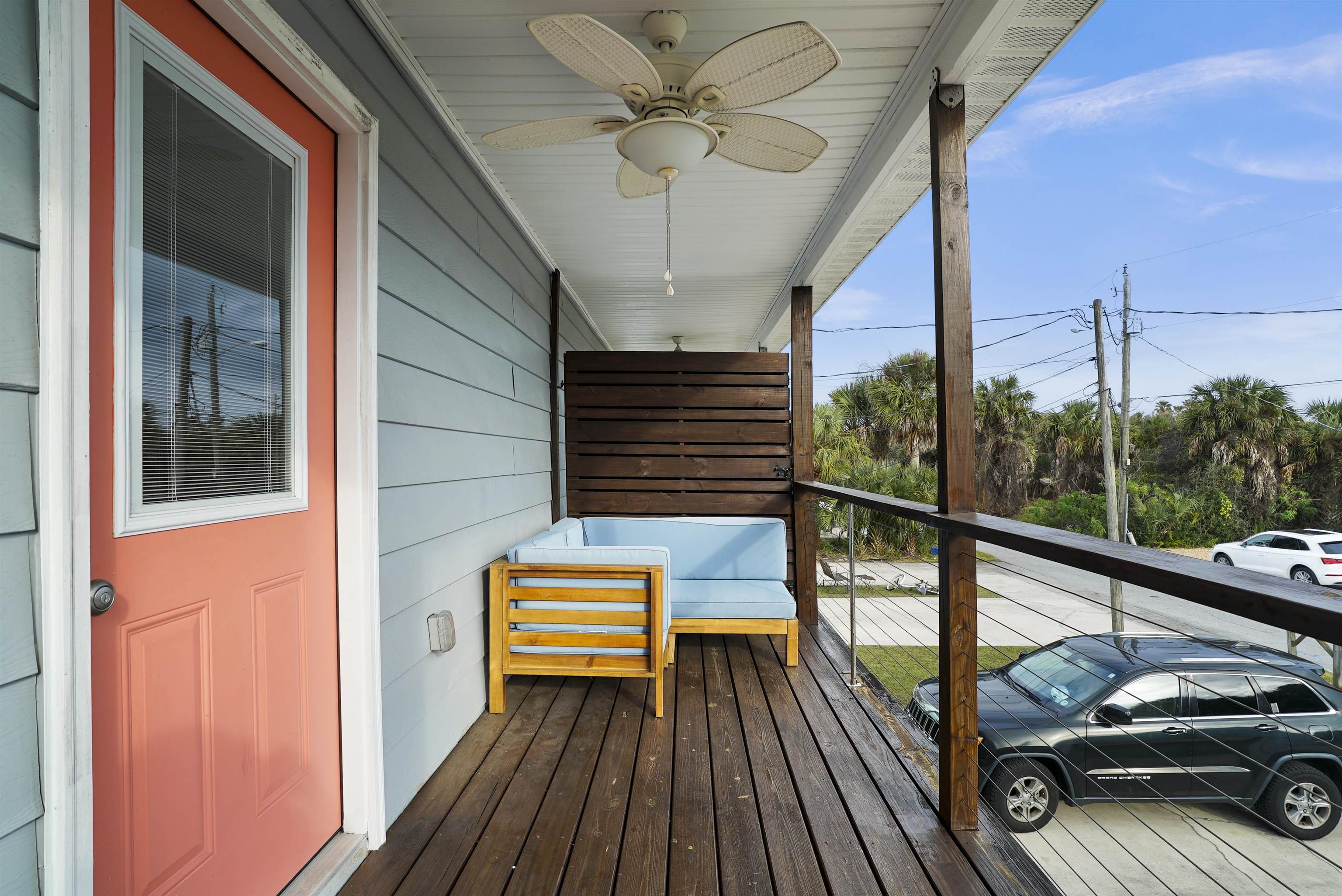 112 E Street St. Augustine, FL 32080 - Photo 20 of 41 a view of balcony with a potted plant