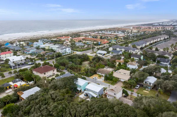 an aerial view of a city with lots of residential buildings