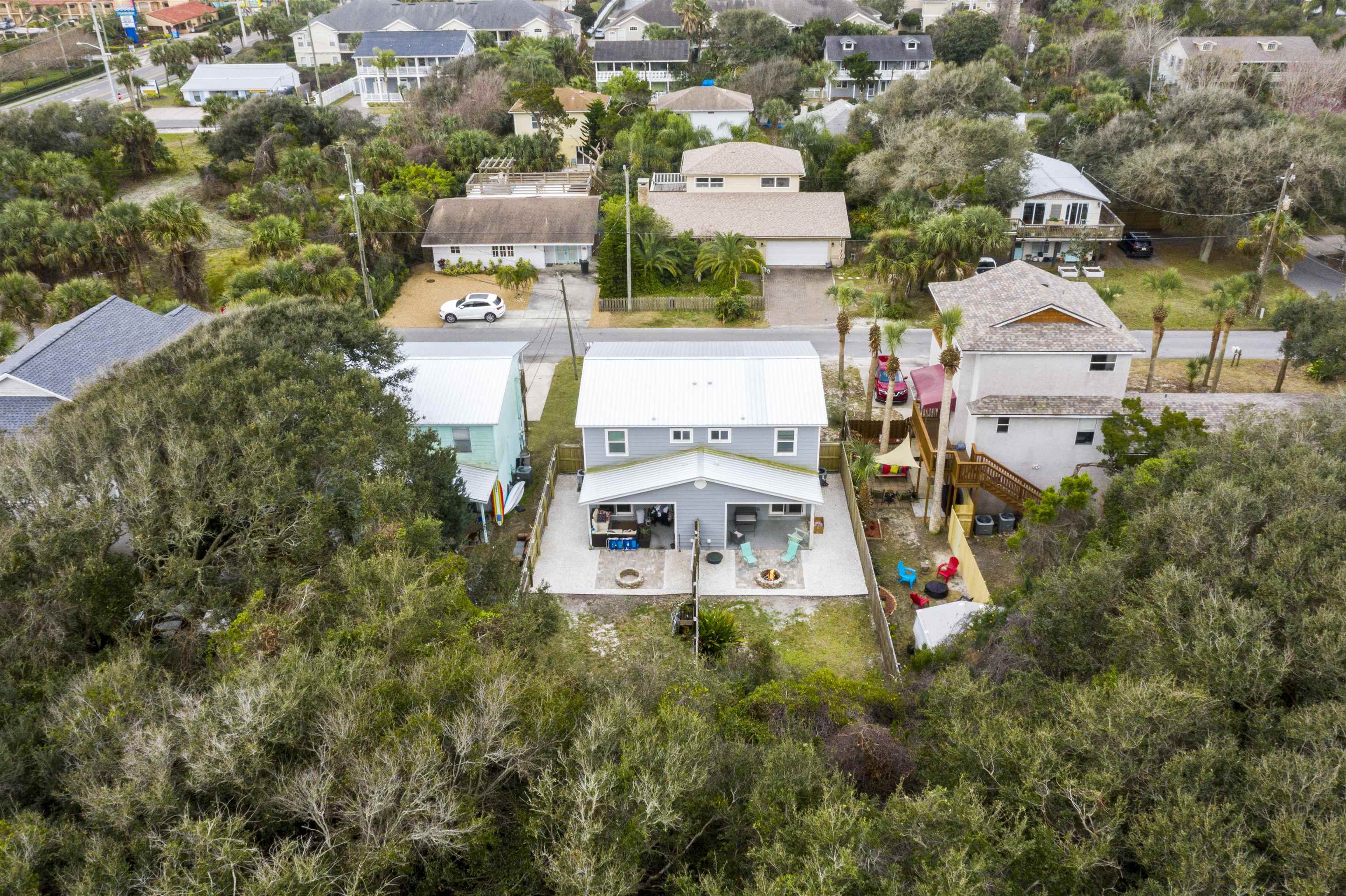 112 E Street St. Augustine, FL 32080 - Photo 39 of 41 an aerial view of a city with lots of residential buildings