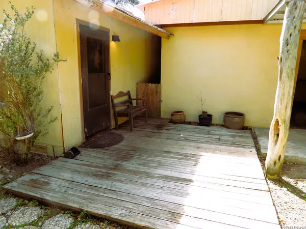 a view of a balcony