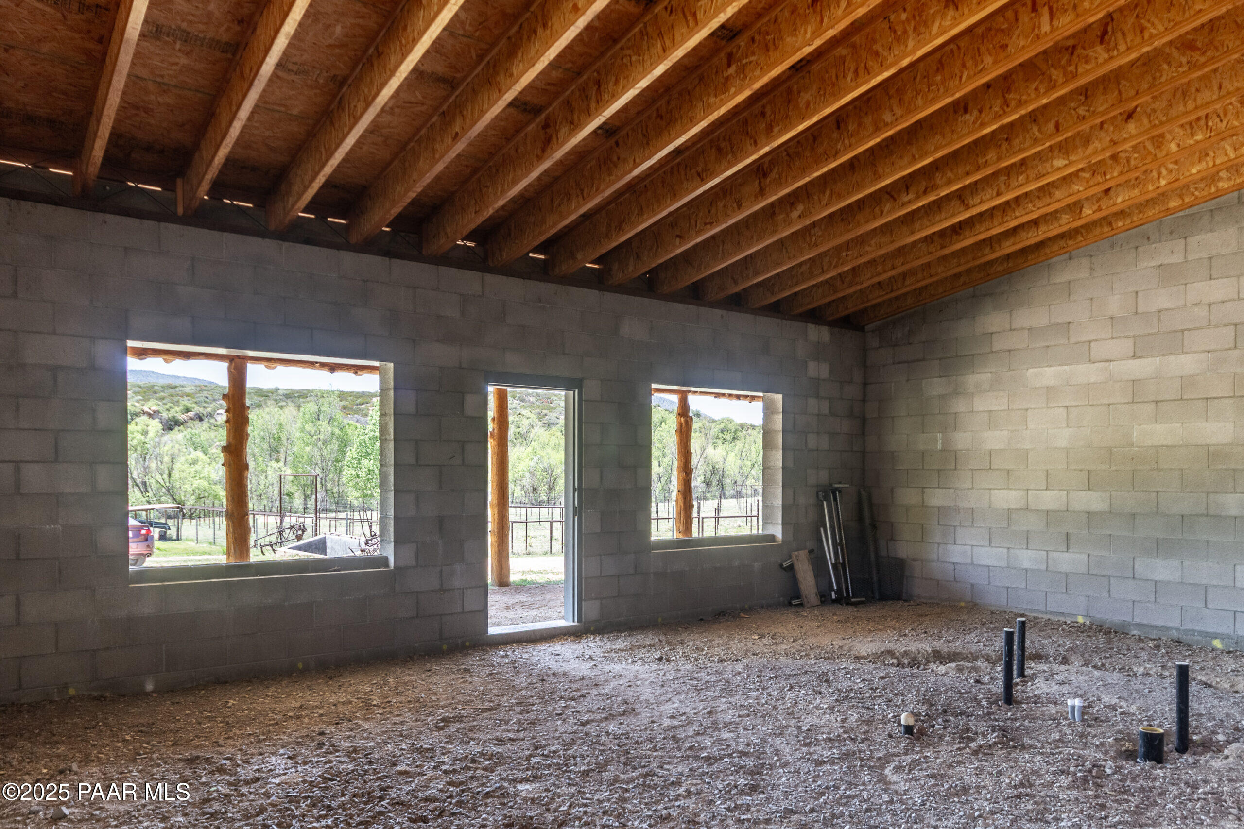 1320 Grisby Road Skull Valley, AZ 86338 - Photo 50 of 77 Front-Room-of-Workshop-Ready-to-be-Finis