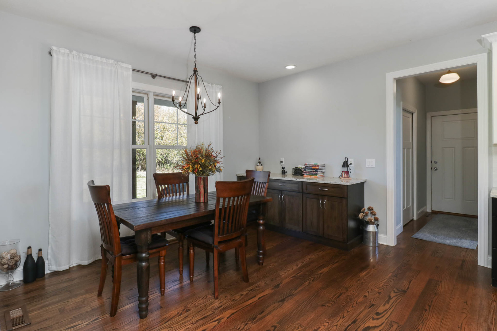 16658 North 200 East Road Danvers, IL 61732 - Photo 17 of 47 a view of a dining room with furniture window and wooden floor