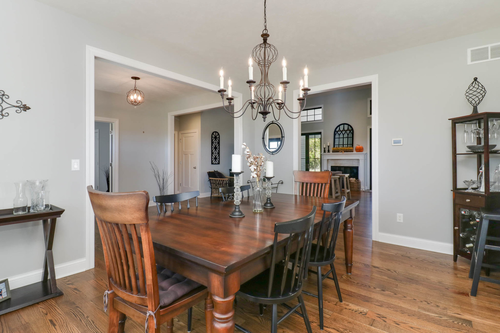16658 North 200 East Road Danvers, IL 61732 - Photo 5 of 47 a view of a dining room with furniture and wooden floor
