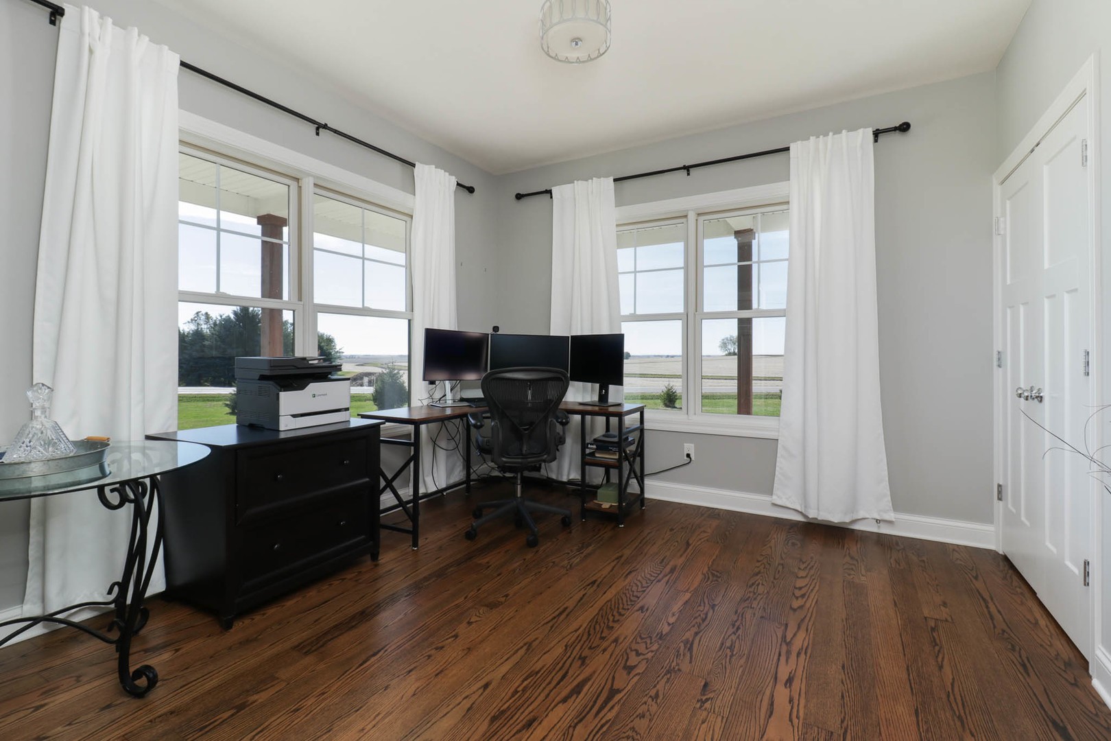 16658 North 200 East Road Danvers, IL 61732 - Photo 7 of 47 a view of a workspace with furniture and a window