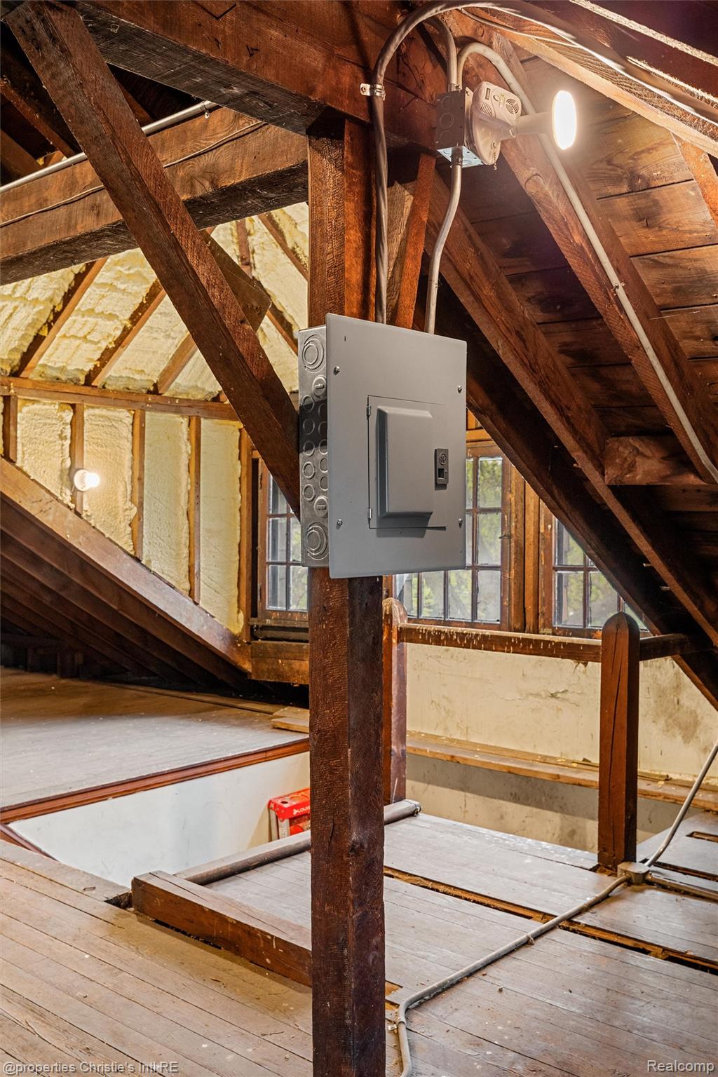 36 Longfellow Street Detroit, MI 48202 - Photo 59 of 81 Attic with electric panel