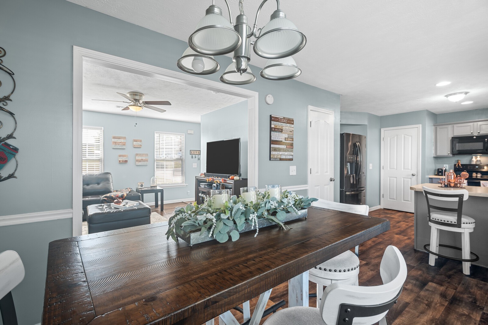1413 Fall Parkway Murfreesboro, TN 37129 - Photo 15 of 48 a view of a dining room with furniture and wooden floor