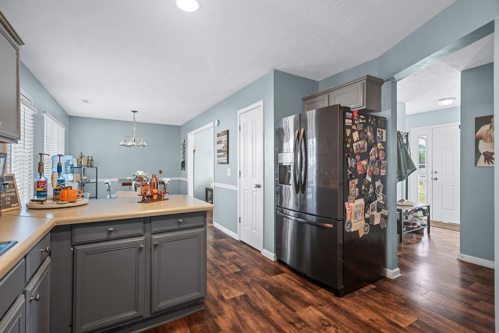 1413 Fall Parkway Murfreesboro, TN 37129 - Photo 21 of 48 a kitchen with stainless steel appliances a refrigerator and a sink
