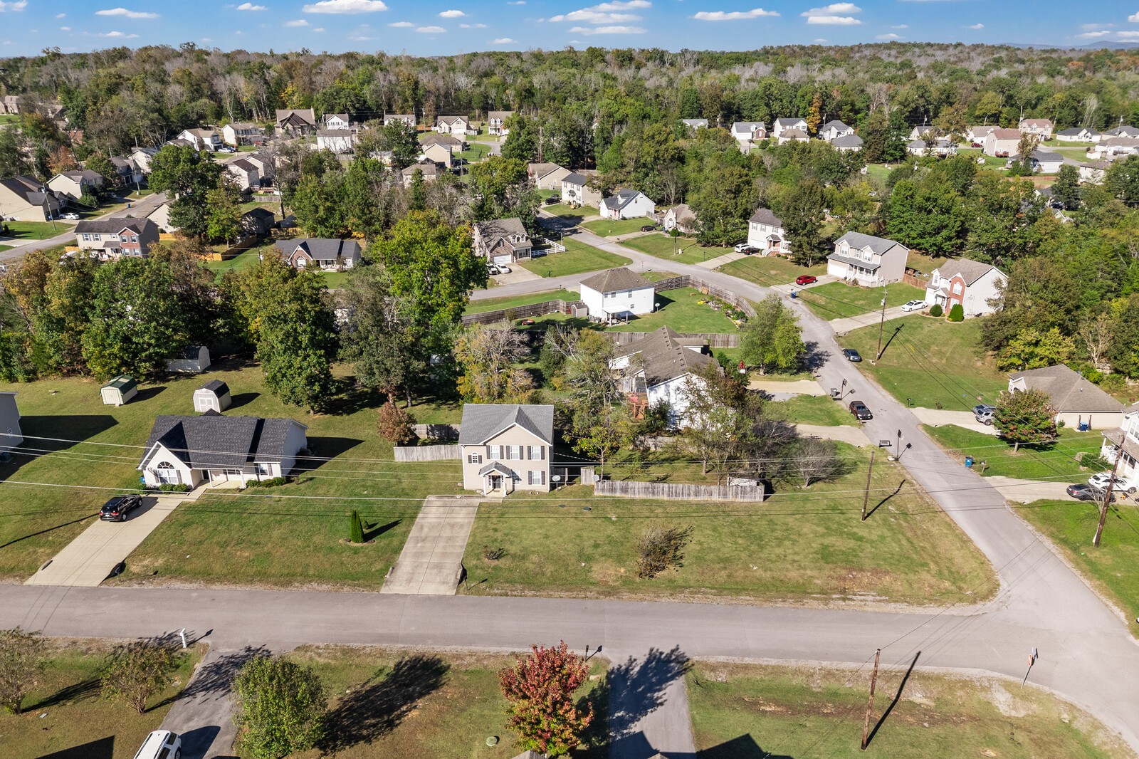 1413 Fall Parkway Murfreesboro, TN 37129 - Photo 4 of 48 an aerial view of a house with a yard