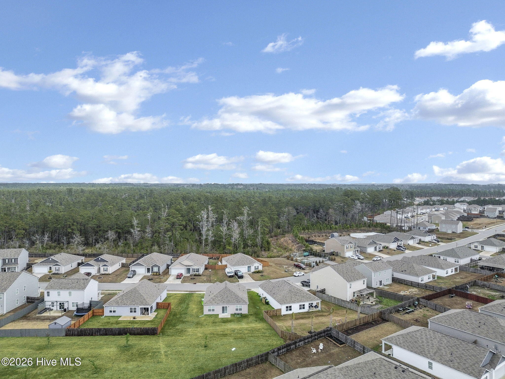 699 Buckeye Road Northeast Leland, NC 28451 - Photo 32 of 42 39-web-or-mls-Backyard drone with grass