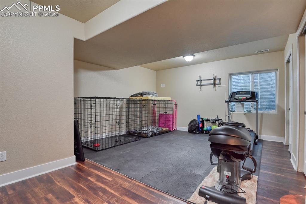9785 Terrain Road Fountain, CO 80817 - Photo 34 of 40 a room with furniture and gym equipment