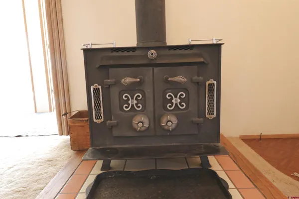a close view of stove