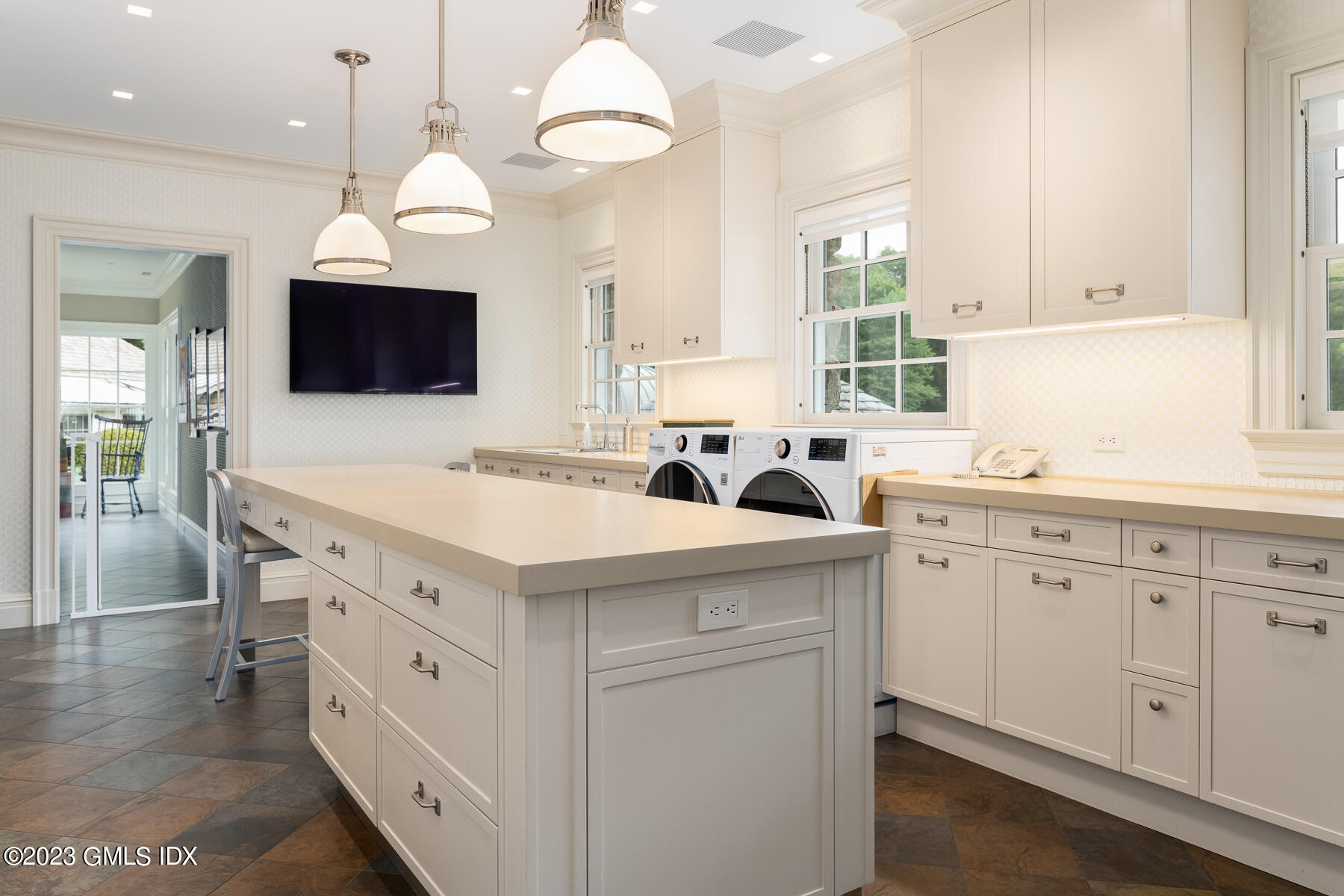 50 Dingletown Road Greenwich, CT 06830 - Photo 22 of 35 a kitchen with a sink stove and microwave