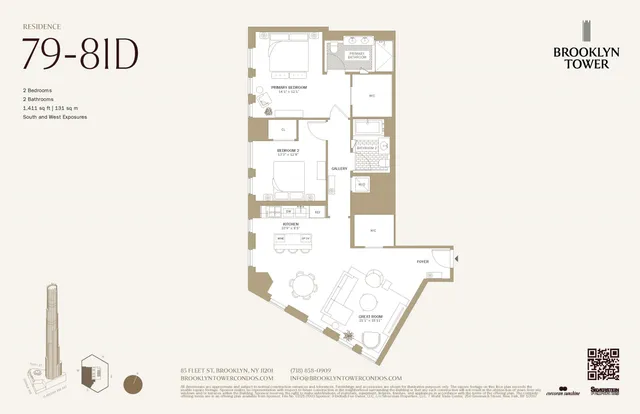 $2,750,000 | 85 Fleet Street, Unit 79D | Downtown Brooklyn