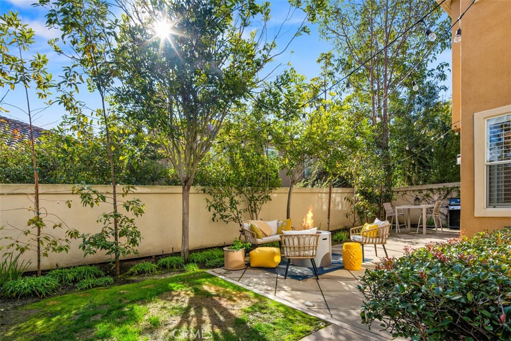 110 Lessay Newport Coast, CA 92657 - Photo 46 of 51 a garden view with a seating space