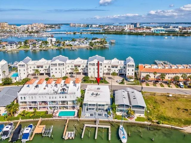 an aerial view of a ocean view