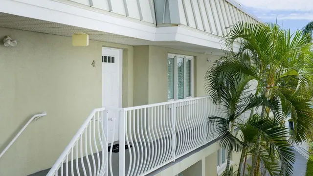 a view of a balcony
