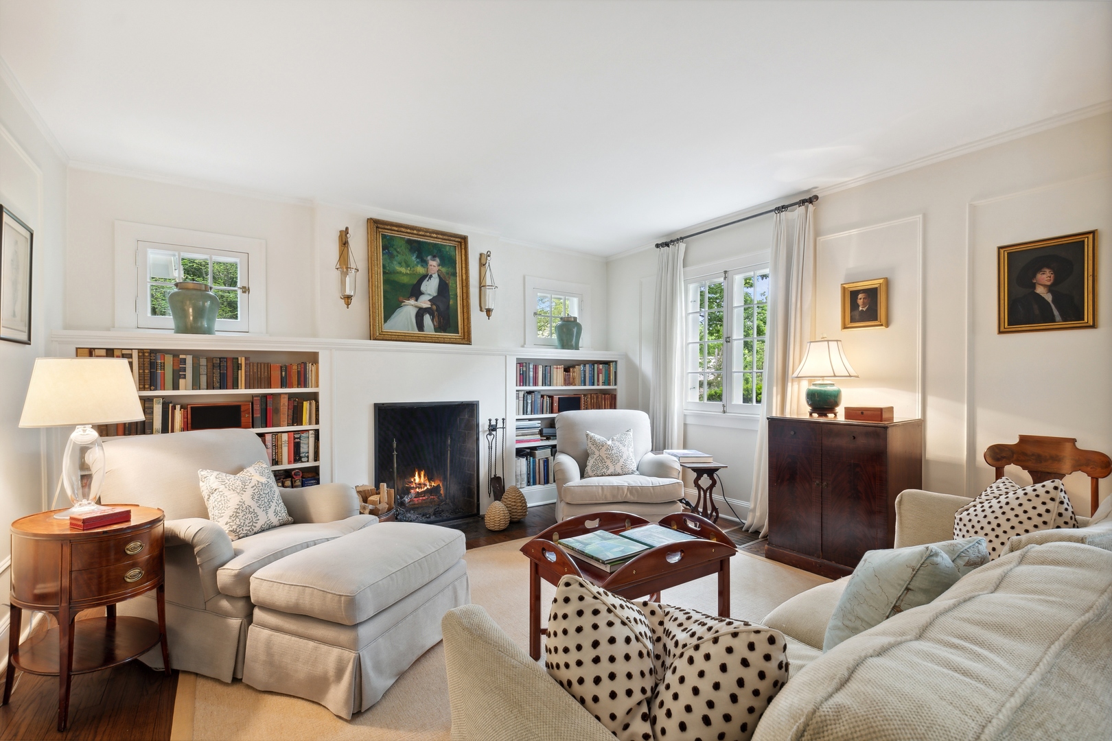 460 Washington Road Lake Forest, IL 60045 - Photo 10 of 50 a living room with furniture a fireplace and a window