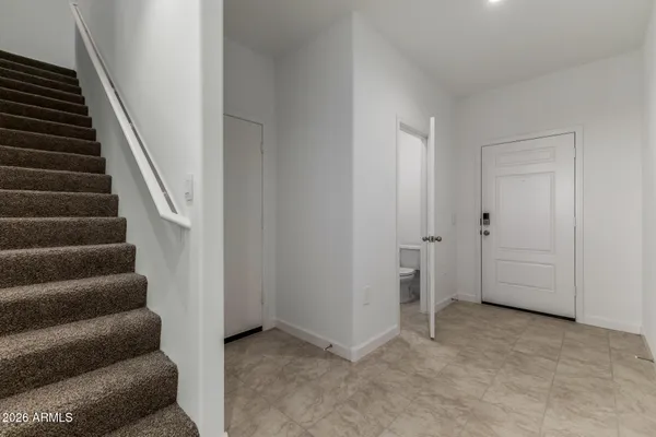 a view of entryway and stairs