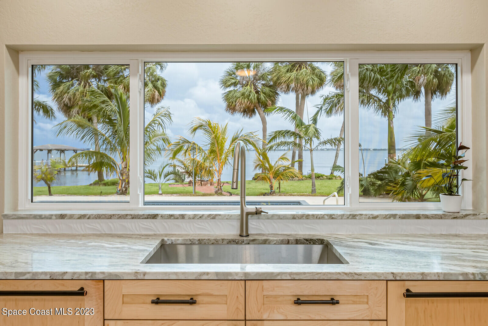 2230 North Riverside Drive Indialantic, FL 32903 - Photo 9 of 73 Kitchen river view