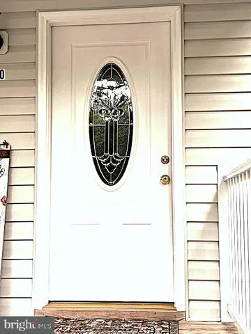 a view of a door in a balcony