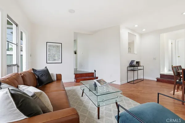 a living room with furniture and a couch