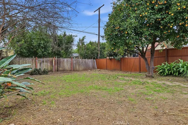 a backyard of a house