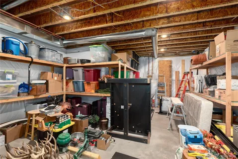 a view of storage and utility room