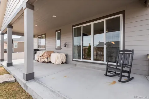 a view of a house with a patio
