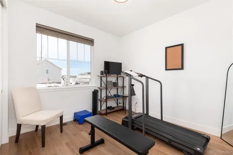 a room with furniture and window