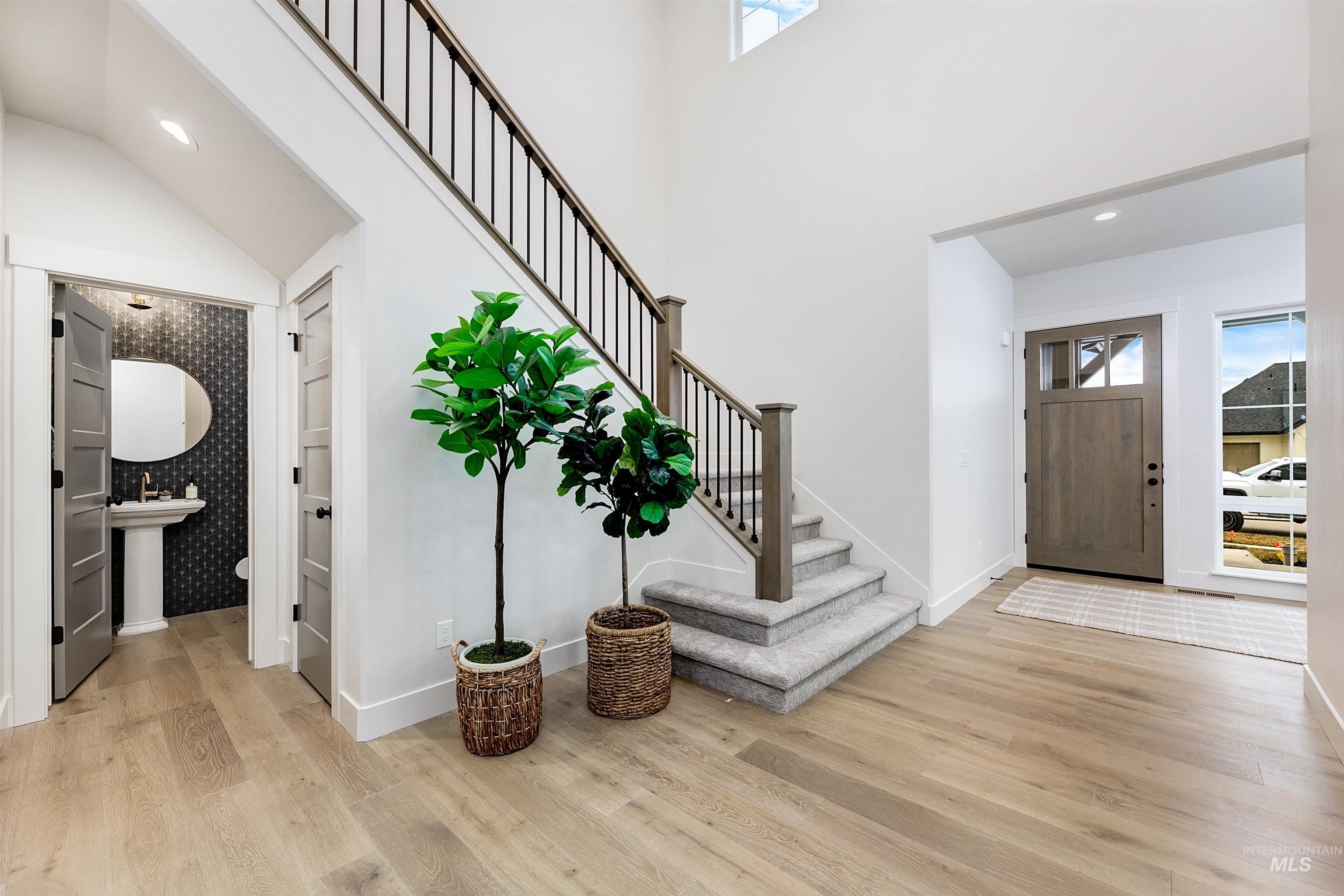 13331 North Spring Creek Way Boise, ID 83714 - Photo 15 of 43 Foyer with recessed lighting and light wood finished floors