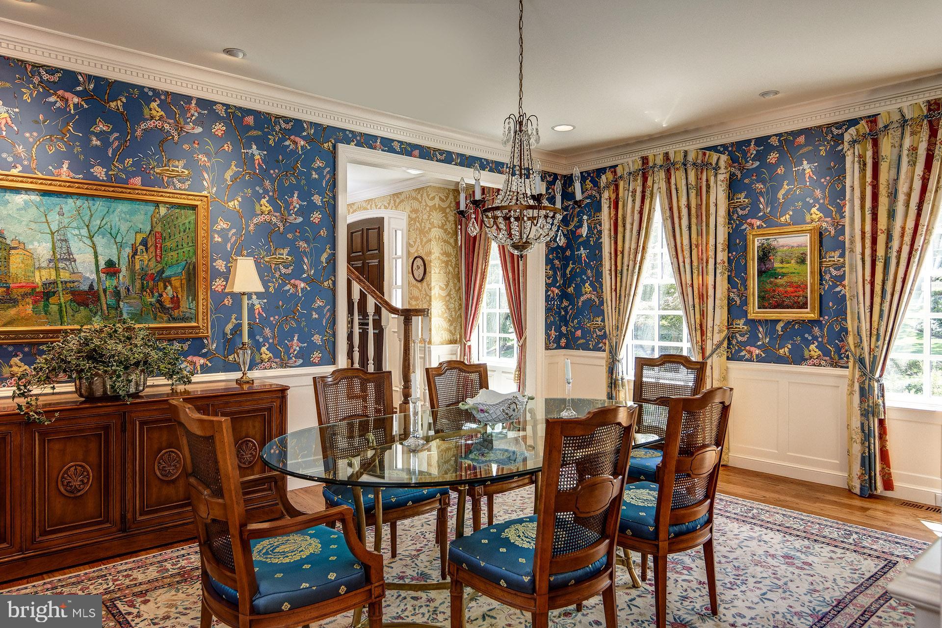135 Winding Way Haddonfield, NJ 08033 - Photo 18 of 100 a view of a dining room with furniture window and outside view